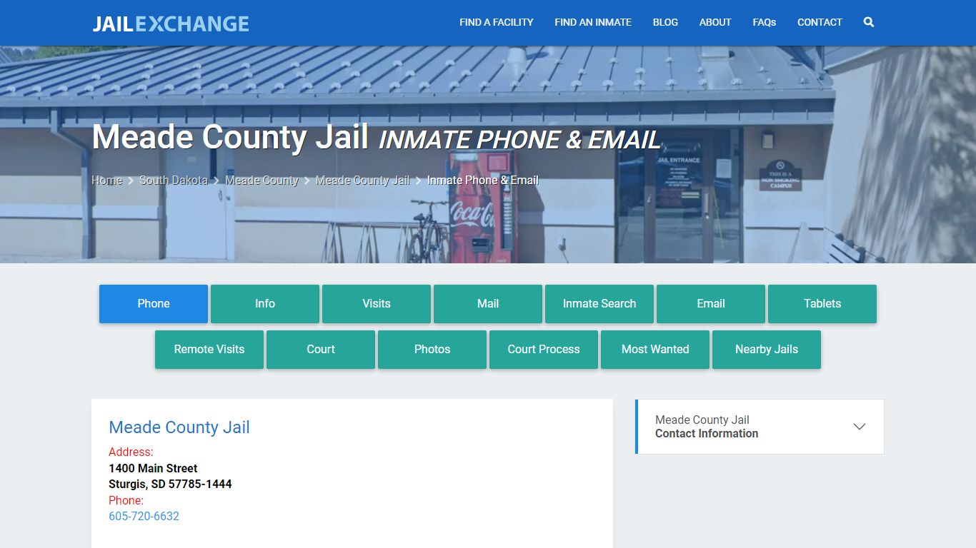 Inmate Phone - Meade County Jail, SD - Jail Exchange